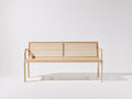 Banc de jardin-Bois massif-164x54x79 cm-Bois naturel-Style extérieur minimaliste