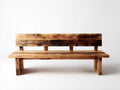 Banc de jardin-Bois massif-176x53x81 cm-Bois naturel-Marron-Style extérieur rustique