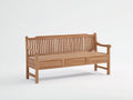 Banc de jardin-Bois massif-156x58x92 cm-Bois naturel-Style extérieur classique