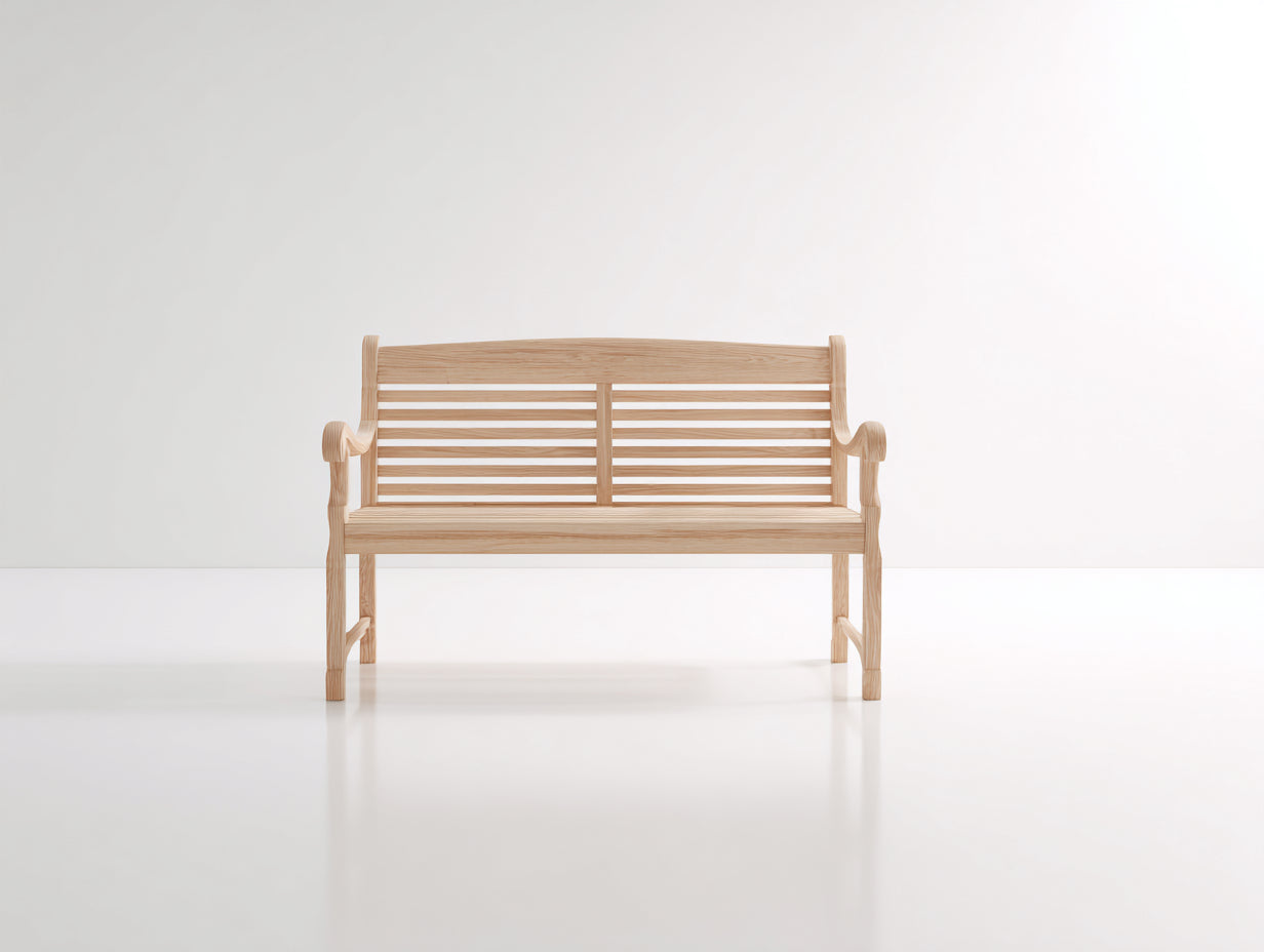 Banc de jardin-Bois massif-138x55x86 cm-Bois naturel-Style extérieur minimaliste