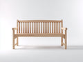 Banc de jardin-Bois massif-145x57x89 cm-Bois naturel-Style extérieur minimaliste