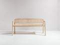 Banc de jardin-Bois massif-160x55x80 cm-Bois naturel-Style extérieur moderne